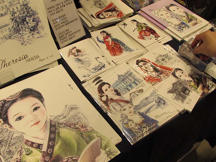 Seoul Illustration Fair provides a variety of forms of arts to visitors including drawings. 